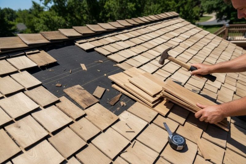 Shake Shingle Repair